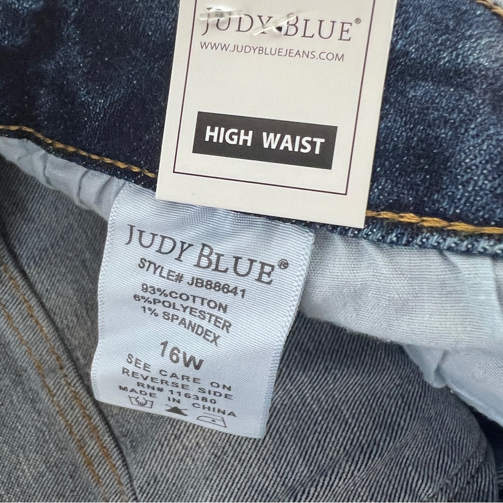 Judy Blue High Waist Straight Leg 16W Blue Jeans NWT Women’s JB88641 - Picture 12 of 13